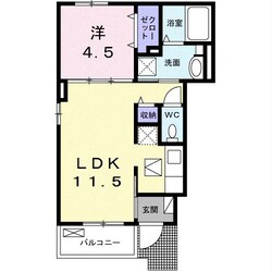 プロムナード箕形の物件間取画像